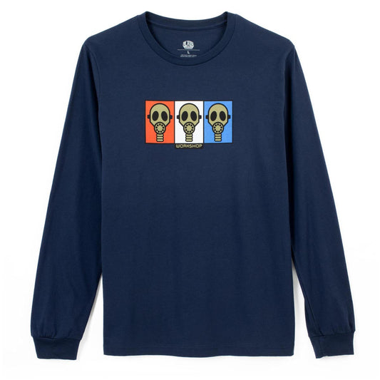 Alien Workshop Gas Mask Long Sleeve T-Shirt - Navy