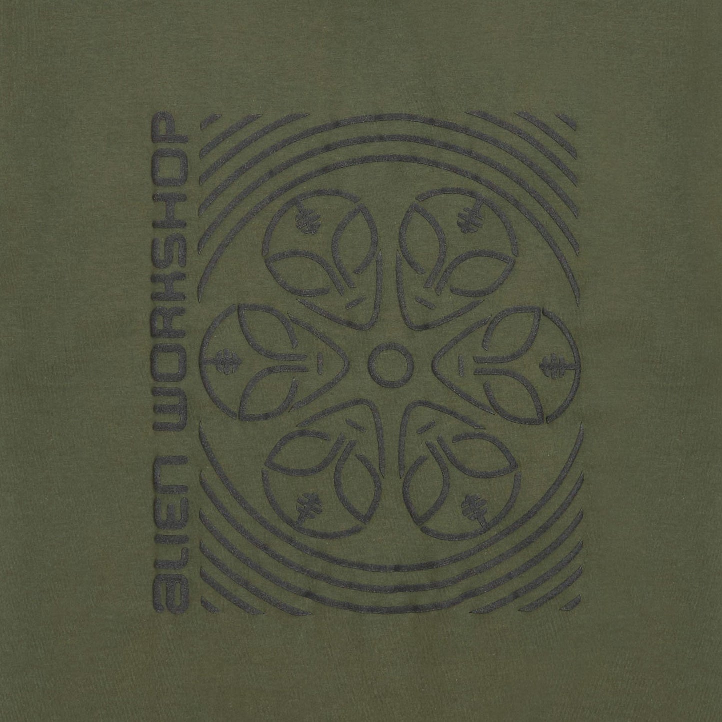 Alien Workshop Watcher Wheel T-Shirt - Fatigue Green
