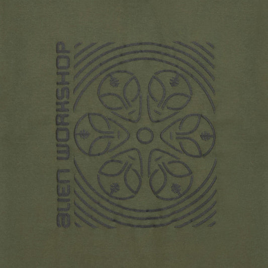 Alien Workshop Watcher Wheel T-Shirt - Fatigue Green