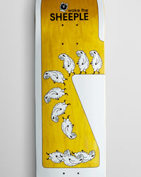 Alien Workshop Wake The Sheeple Skateboard Deck - White/Assorted Stains - 8.175