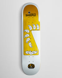 Alien Workshop Wake The Sheeple Skateboard Deck - White/Assorted Stains - 8.44