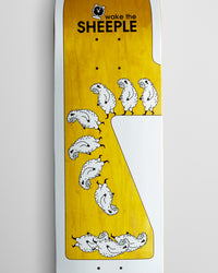 Alien Workshop Wake The Sheeple Skateboard Deck - White/Assorted Stains - 8.44