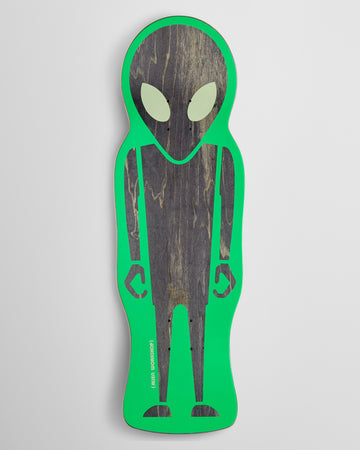 Alien Workshop Soldier Shaped Skateboard Deck - Green - 9.625