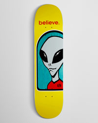 Alien Workshop Believe Full Skateboard Deck - Yellow - 7.75