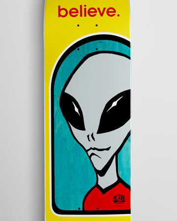 Alien Workshop Believe Full Skateboard Deck - Yellow - 7.75