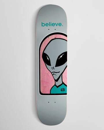 Alien Workshop Believe Full Skateboard Deck - Grey - 8.00