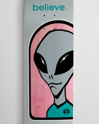 Alien Workshop Believe Full Skateboard Deck - Grey - 8.00