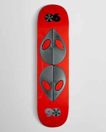 Alien Workshop Scanners Twin Tail Skateboard Deck - Red - 8.30