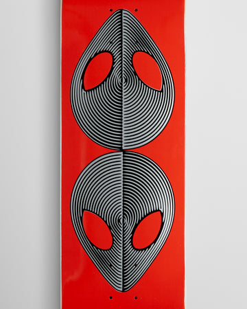 Alien Workshop Scanners Twin Tail Skateboard Deck - Red - 8.30
