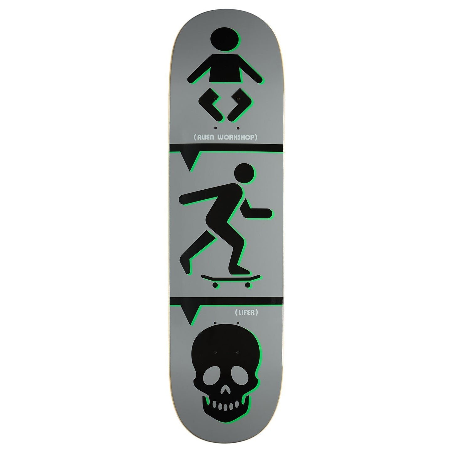 Alien Workshop Lifer Skateboard Deck - Grey - 8.44"