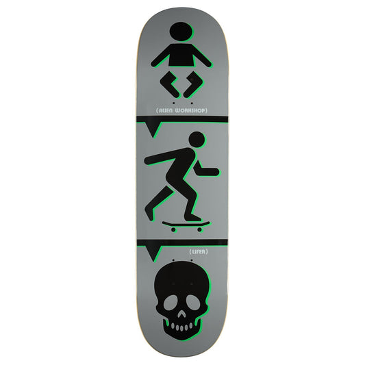 Alien Workshop Lifer Skateboard Deck - Grey - 8.44"