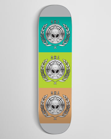 Alien Workshop AWOL Skateboard Deck - Chrome Foil - 8.50