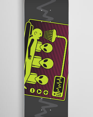 Alien Workshop Abduction Rays Skateboard Deck - Grey - 8.00