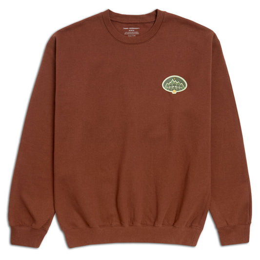 Alien Workshop Iceage Crewneck Sweatshirt - Brown