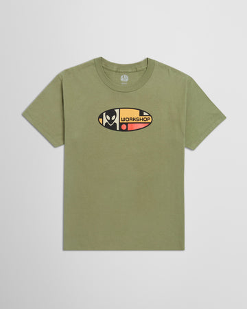 Alien Workshop Alien Oval T-Shirt - Green Clay