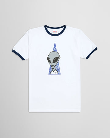 Alien Workshop Visitor Ringer T-Shirt - Natural/Navy