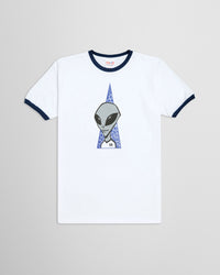 Alien Workshop Visitor Ringer T-Shirt - Natural/Navy