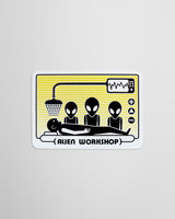 Alien Workshop Abduction Sticker - Orange