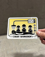 Alien Workshop Abduction Sticker - Orange