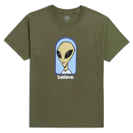 Alien Workshop Believe T-Shirt - Fatigue Green