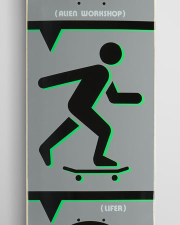 Alien Workshop Lifer Skateboard Deck - Grey - 8.44