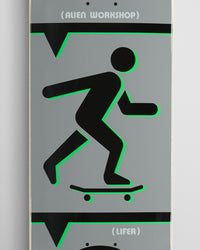 Alien Workshop Lifer Skateboard Deck - Grey - 8.44