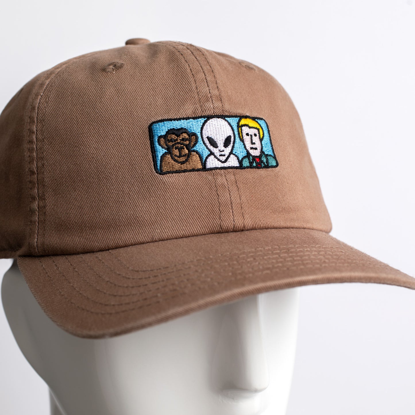 Missing Link Embroidered Twill Cap Brown