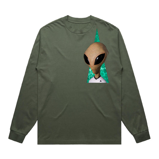 Visitor Reality L/S T-Shirt Olive
